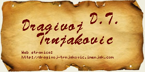 Dragivoj Trnjaković vizit kartica